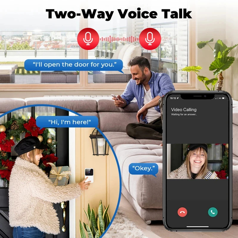 スマートホーム WiFi ビデオドアベル ワイヤレス電話 双 - Smart Home Video Doorphone Ezviz のレビューと価格