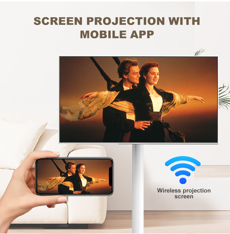 21.5インチLEDホワイトバッテリー駆動ミニテレビAndr - Smart Home Speaker のレビューと価格