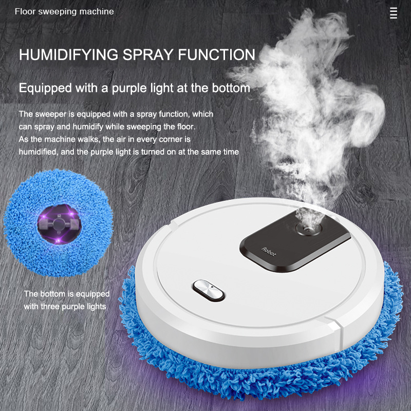 新しいスマート掃除とモップロボット掃除機乾湿両用モップ充電式 - Vacuum Cleaner Smart Home のレビューと価格
