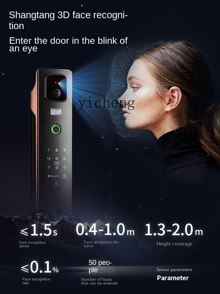 cc293d 顔認識スマートロックパスワードロック盗難防止家 - Smart Door Lock のレビューと価格
