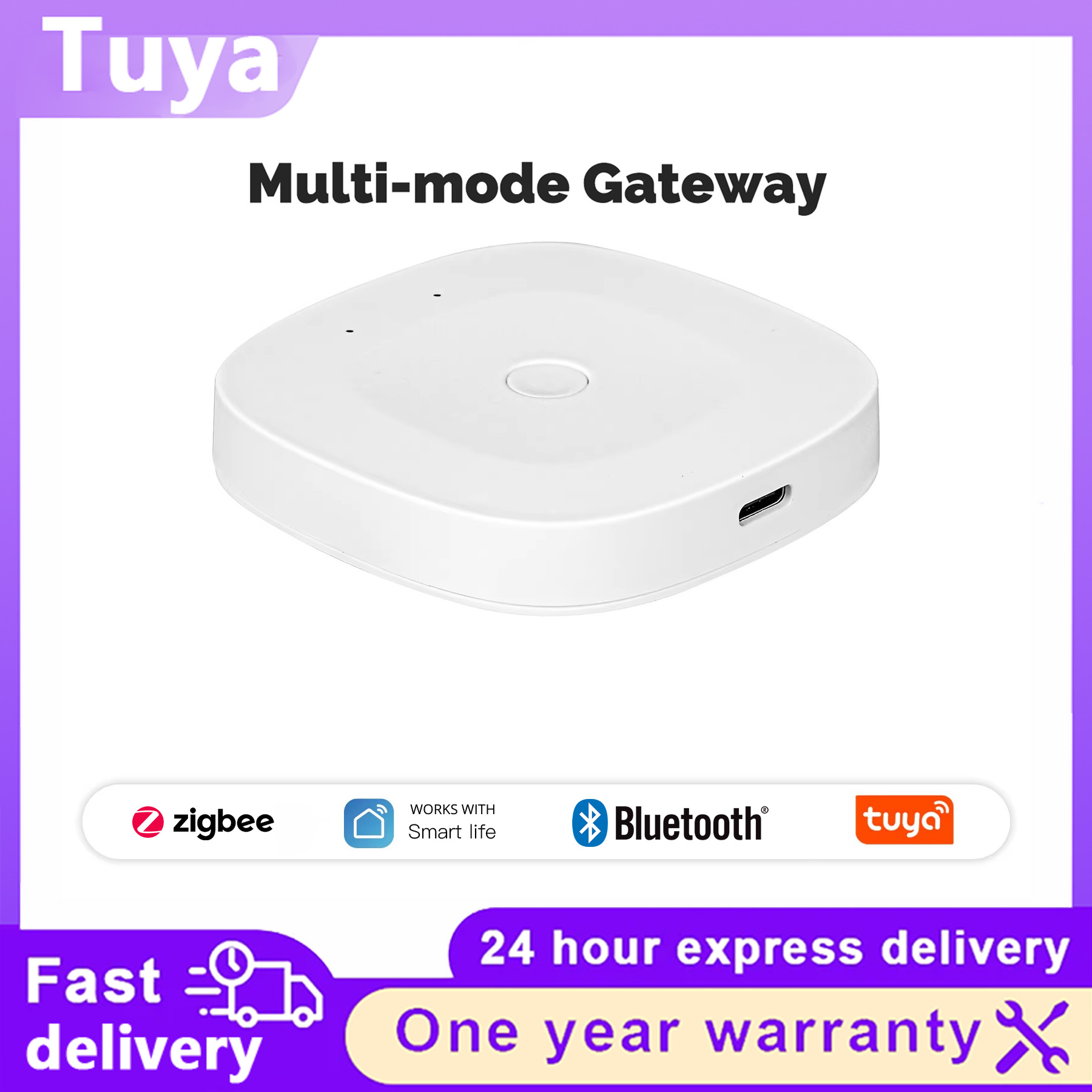 マルチモードスマートゲートウェイ Tuya Zigbee B - Smart Home Hub Device のレビューと価格