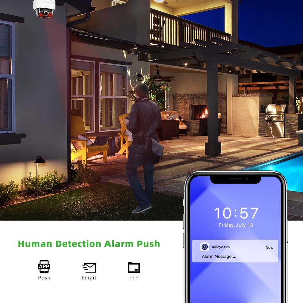 C GC PB 4MP POE IPカメラ、内蔵マイク、モー - Security Ip Camera のレビューと価格