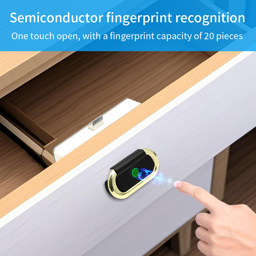 生体指紋ロック盗難防止スマート引き出しロックキーレス指紋セキ - Smart Door Lock のレビューと価格