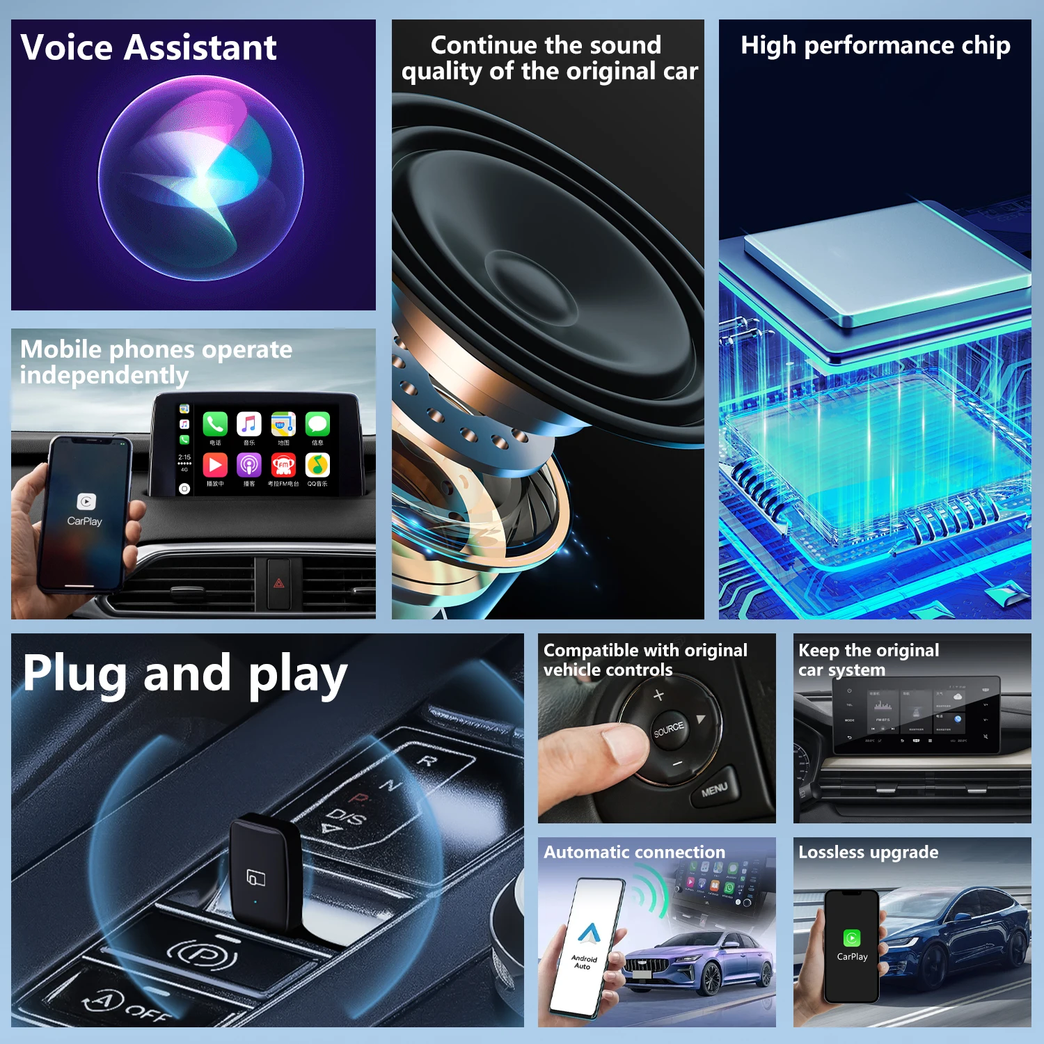 2025年新型ワイヤレスCarPlay Android Au - Wifi Smart Plug のレビューと価格