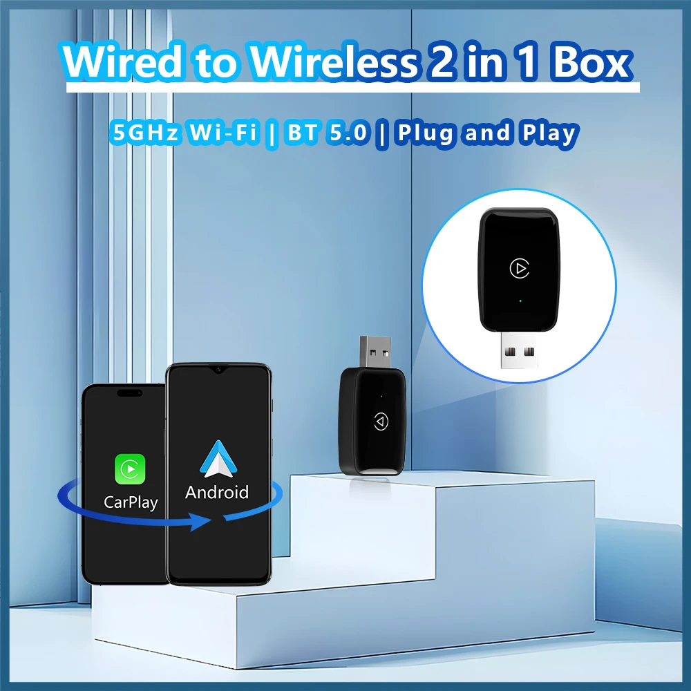 2025年新型ワイヤレスCarPlay Android Au - Wifi Smart Plug のレビューと価格