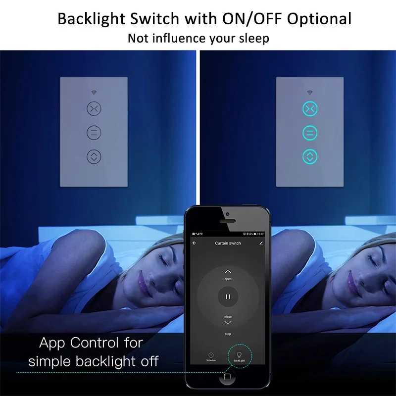 Tuyaスマートタッチカーテン用のwifiとrf433を備え - Smart Home Living Room のレビューと価格