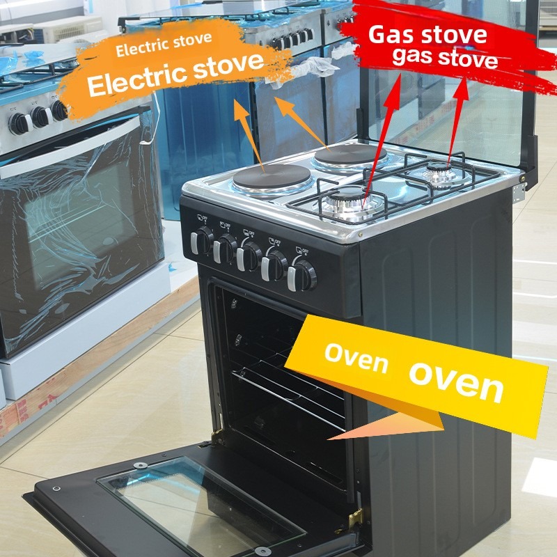 縦型キッチン、4口ガスコンロ、ステンレス製オーブン、一体型マ - Smart Home Oven のレビューと価格