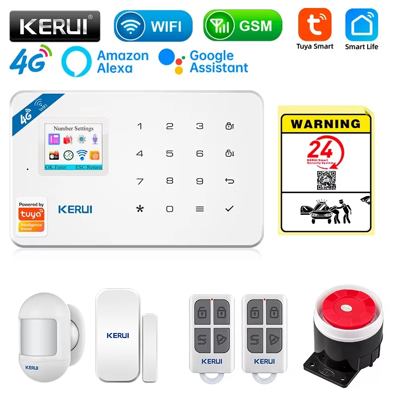 KERUI セキュリティ警報システムキット W184 4G  - Smart Home Vimar のレビューと価格