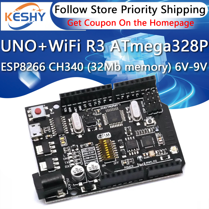 UNO + WiFi R3 ATmega328P + ESP - Smart Home Esp8266 のレビューと価格