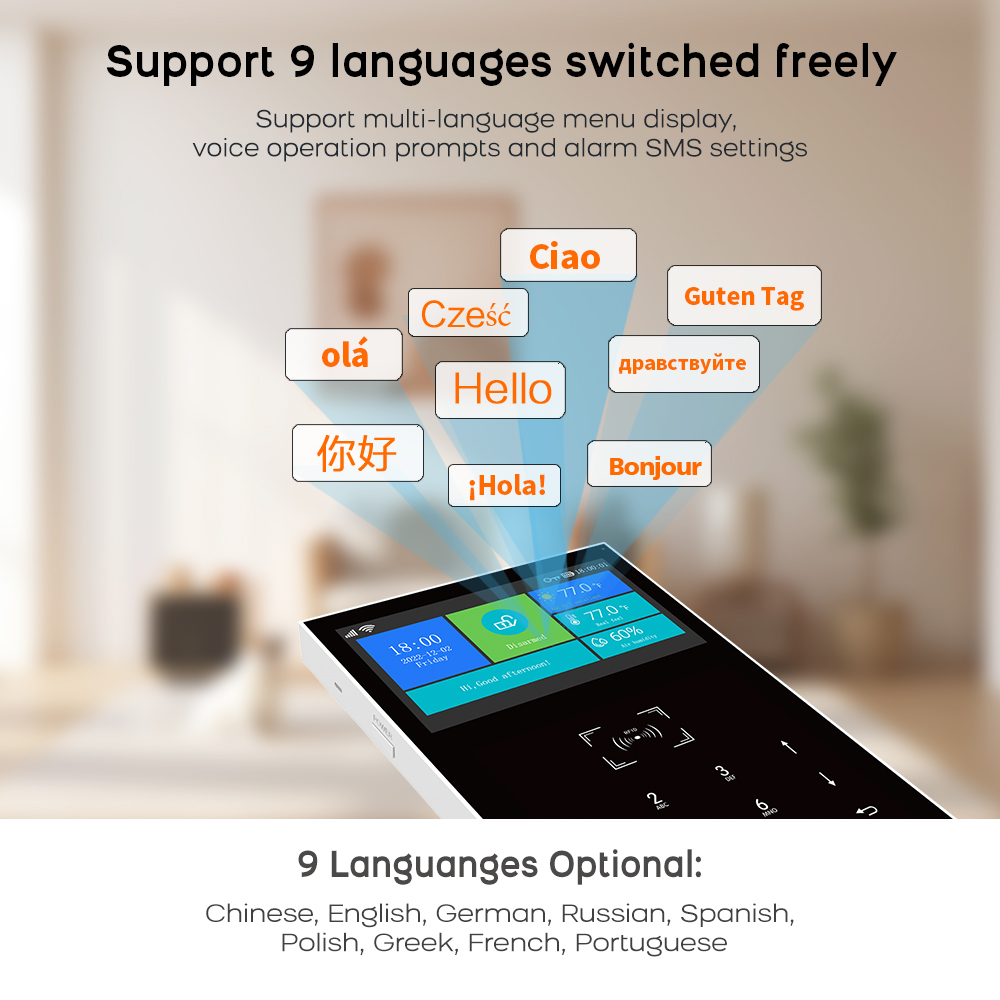 4G GSM WiFiアラームシステム、Tuyaスマートホー - Smart Home Vimar のレビューと価格