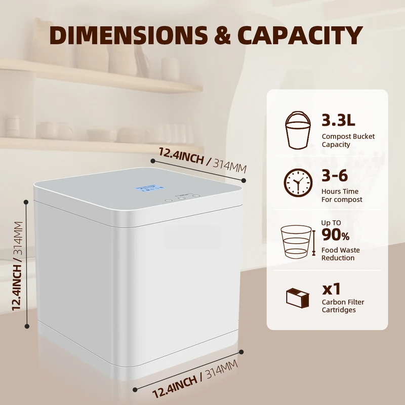 スマートホーム電気堆肥化装置 キッチン生ごみ急速堆肥化 デジ - Smart Home Market のレビューと価格