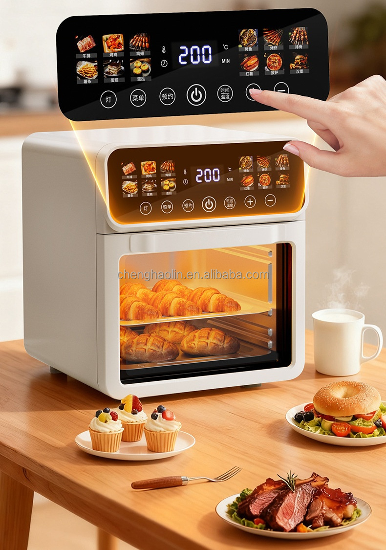 大容量高品質デジタルタッチスマートスクリーン付き回転式デジタ - Smart Home Oven のレビューと価格