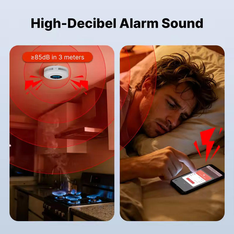 MOES Tuya ZigBee 煙・一酸化炭素検知器 2- - Smart Smoke Detector のレビューと価格