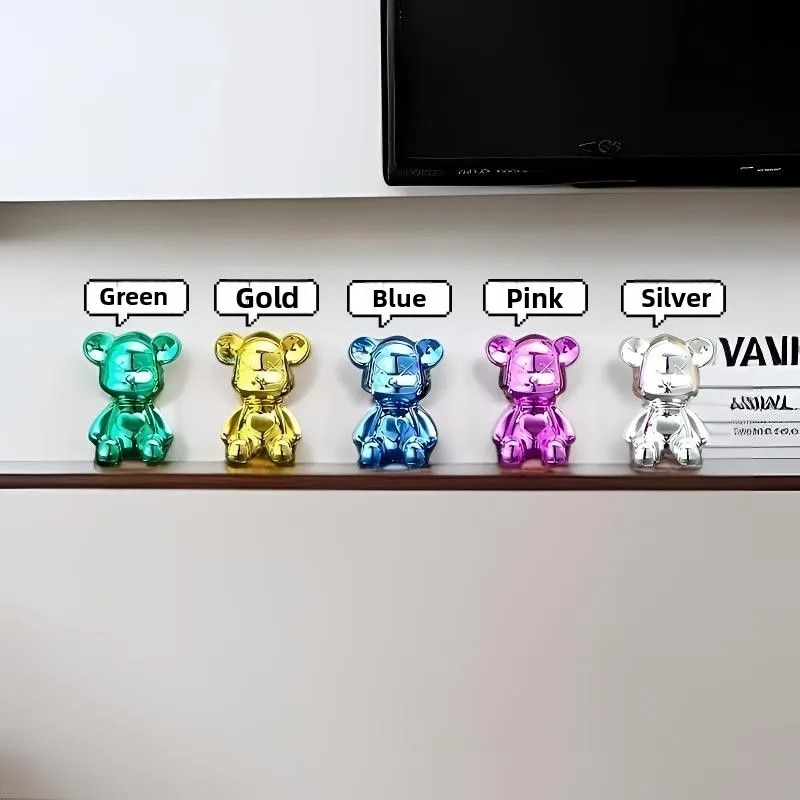 高級電気メッキバイオレントベアリビングルームカーオーナメント - Smart Home Living Room のレビューと価格