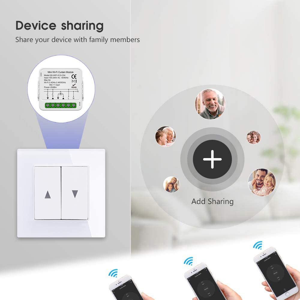 Tuya WiFi Zigbee スマート カーテン スイッ - Smart Home Living Room のレビューと価格