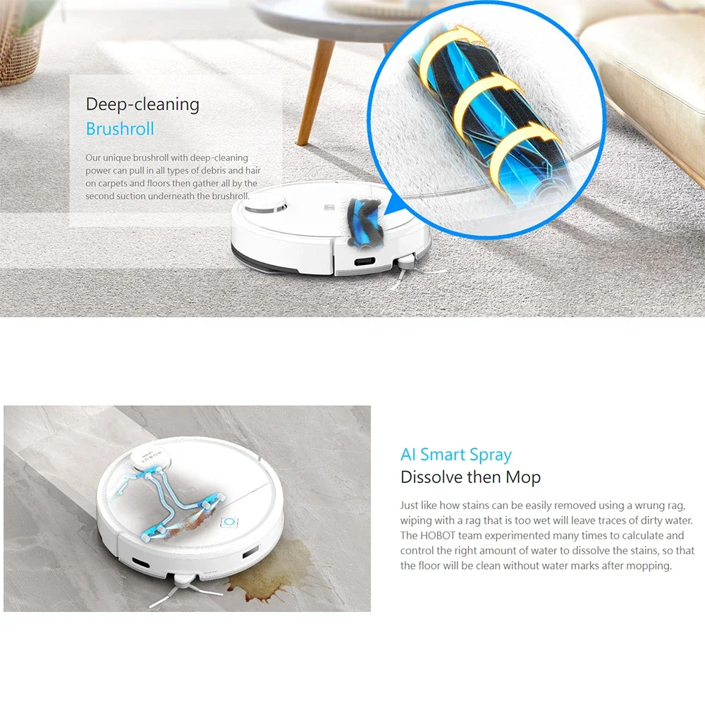 HOBOT LEGEE Q10スマートホーム掃除機、5000 - Vacuum Cleaner Smart Home のレビューと価格